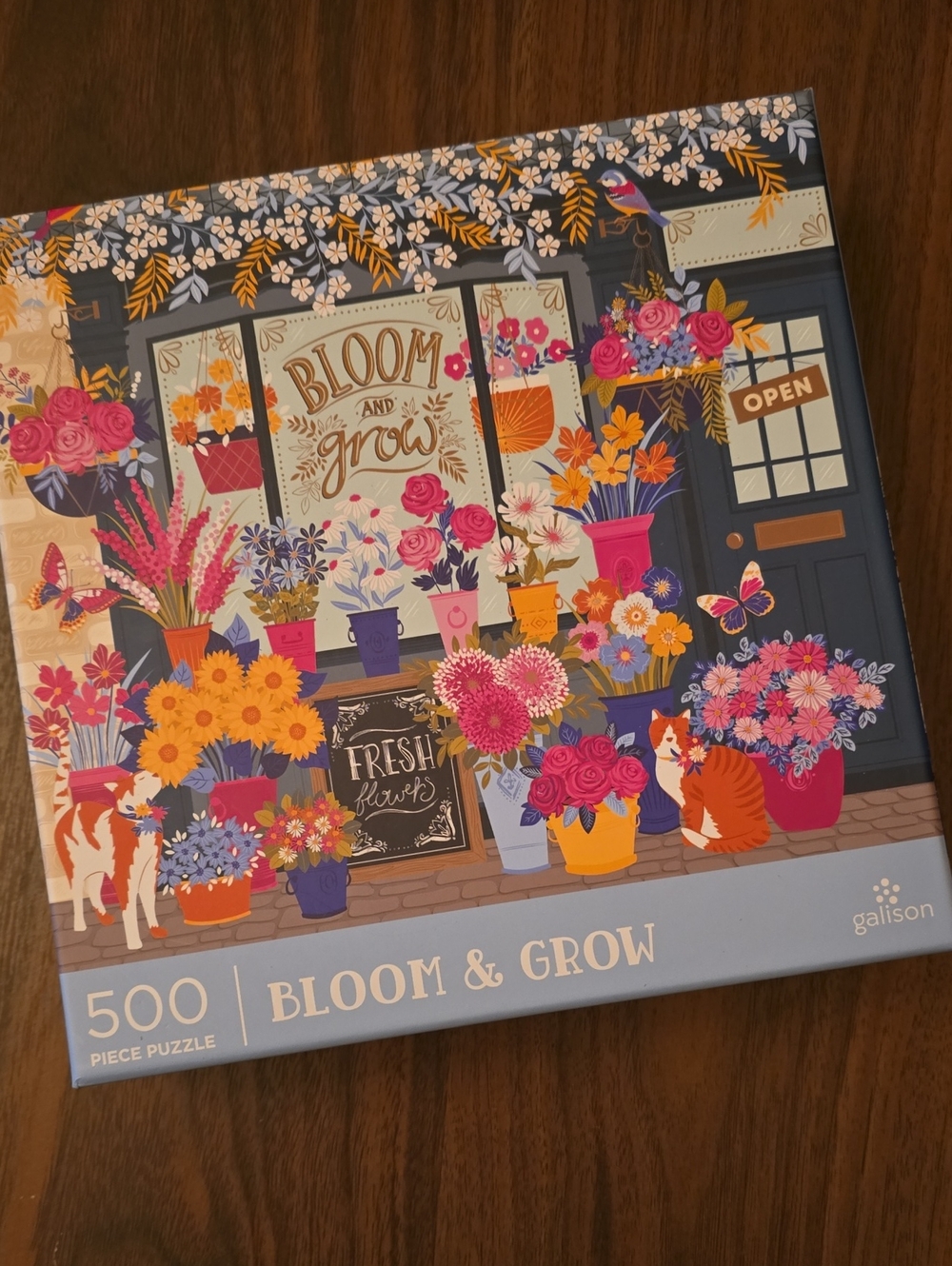 Galison Bloom & Grow 500-Piece Floral Puzzle - Multicolor
